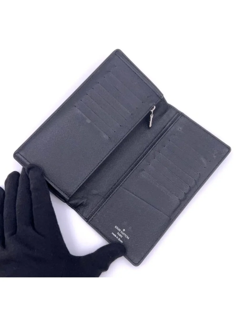 Louis Vuitton Damier Graphite Portefeuille Brazza Limited Black Wallet